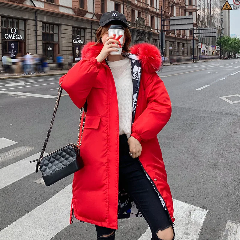 Photo Shoot 2019 Winter New Style Cotton Coat Women's Mid-length Double-sided Wear Large Fur Collar Thick Large Size Cotton Coat
Photo Shoot 2019 Winter New Style Cotton Coat Women's Mid-length Double-sided Wear Large Fur Collar Thick Large Size Cotton Coat