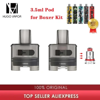 2pcs Original Hugo Vapor Boxer Pod 3.5ml Capacity For Hugo Vapor Boxer AIO Kit & 0.4ohm Mesh Coil Electronic Cigarette Vaporizer
2pcs Original Hugo Vapor Boxer Pod 3.5ml Capacity For Hugo Vapor Boxer AIO Kit & 0.4ohm Mesh Coil Electronic Cigarette Vaporizer