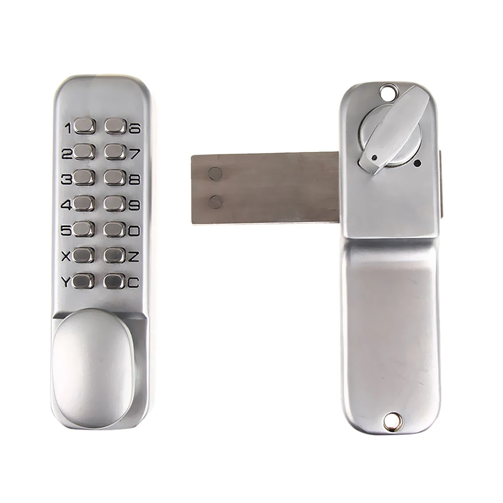 Modern Digital Push Button Door Lock Pad Code Combination Access Keyless Latch Bolt Security Entry Modern Digital Push Button Door Lock Pad Code Combination Access Keyless Latch Bolt Security Entry