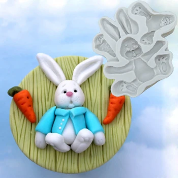 Rabbit Sugar Buttons Molds Fondant Cake Tools Silicone Molds Sugarcraft Chocolate Baking Tools for Cakes Gumpaste Form
Rabbit Sugar Buttons Molds Fondant Cake Tools Silicone Molds Sugarcraft Chocolate Baking Tools for Cakes Gumpaste Form