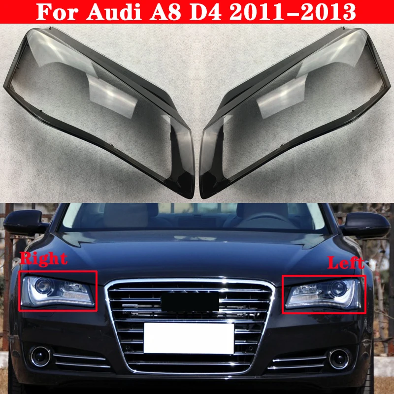 Автомобильный передний головной светильник крышка для Audi A8 D4 2011 2013 налобный