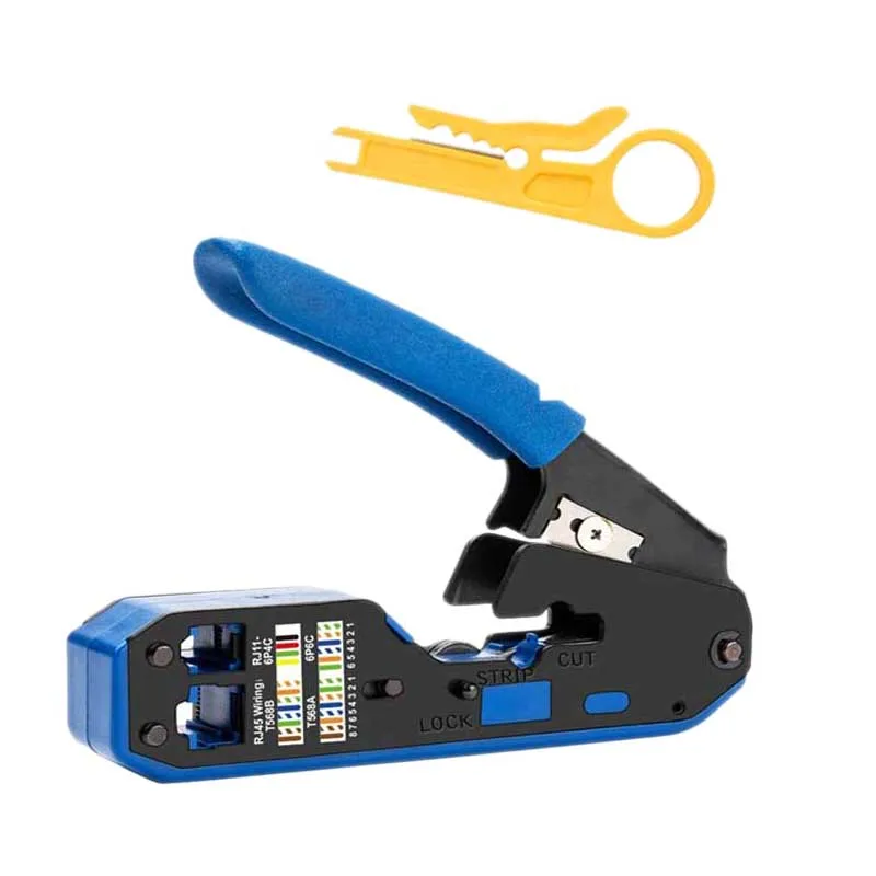 2 In 1 Rj45 Tool Network Crimper Cable Stripping Plier Stripper for Rj45 Cat6 Cat5E Cat5 Rj11 Rj12 Connector
2 In 1 Rj45 Tool Network Crimper Cable Stripping Plier Stripper for Rj45 Cat6 Cat5E Cat5 Rj11 Rj12 Connector