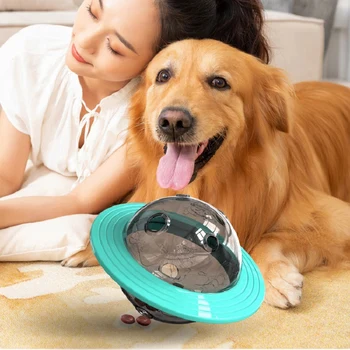 Pet Dog Treat Ball Outdoor Toy Ufo Food Dispenser Puzzle Slow Feeder Ball Interactive Dog Toy
Pet Dog Treat Ball Outdoor Toy Ufo Food Dispenser Puzzle Slow Feeder Ball Interactive Dog Toy