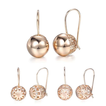 3 Pairs/set Hot Sale Cut Out Ball Earrings for Women Girl 585 Rose Gold Elegant Earrings Set Party Wedding Jewelry Gift GEM01
3 Pairs/set Hot Sale Cut Out Ball Earrings for Women Girl 585 Rose Gold Elegant Earrings Set Party Wedding Jewelry Gift GEM01