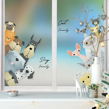 Custom Size Glass Film Static Cling Vinyl Cat Dog Pattern Bathroom Window Door Cabinet Drop-Shipping Decoration Film 40cmx100cm
Custom Size Glass Film Static Cling Vinyl Cat Dog Pattern Bathroom Window Door Cabinet Drop-Shipping Decoration Film 40cmx100cm