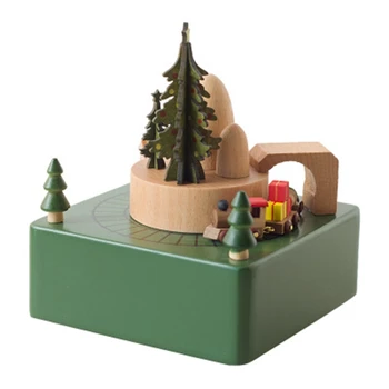 European Christmas Train Birthday Gift Wooden Crafts Children's Room Model Room Decoration Music Box
European Christmas Train Birthday Gift Wooden Crafts Children's Room Model Room Decoration Music Box