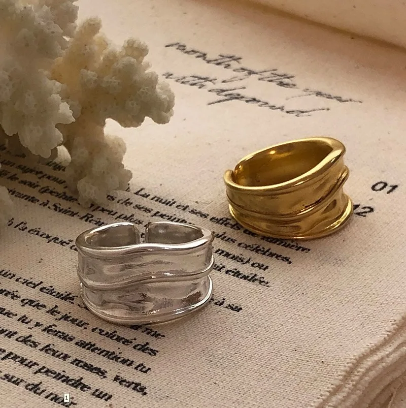 Leouerry 925 Sterling Silver Minimalist Irregular Wide Rings Geometric Design Curve Open Rings for Women Silver 925 Jewelry
Leouerry 925 Sterling Silver Minimalist Irregular Wide Rings Geometric Design Curve Open Rings for Women Silver 925 Jewelry