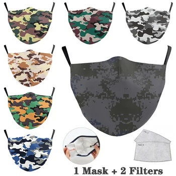 Camouflage 3D Printing Face Mask Mascarillas Against Pollution Breathable Men's and Women's Dustproof Windproof Smog PM2.5
Camouflage 3D Printing Face Mask Mascarillas Against Pollution Breathable Men's and Women's Dustproof Windproof Smog PM2.5