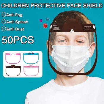 50PCS Kids Full Face Shield Mask Transparent Protective Visor Face Mask Plastic Anti-fog Anti-droplet Dustproof Full Face Cover
50PCS Kids Full Face Shield Mask Transparent Protective Visor Face Mask Plastic Anti-fog Anti-droplet Dustproof Full Face Cover