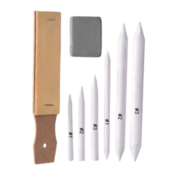 8Pcs Sketch Paper Sandpaper Pencil Sharpen Drawing Sketch Pen Blending Smudge Stump Stick Tortillon Sketch Art Drawing Pen Tools
8Pcs Sketch Paper Sandpaper Pencil Sharpen Drawing Sketch Pen Blending Smudge Stump Stick Tortillon Sketch Art Drawing Pen Tools