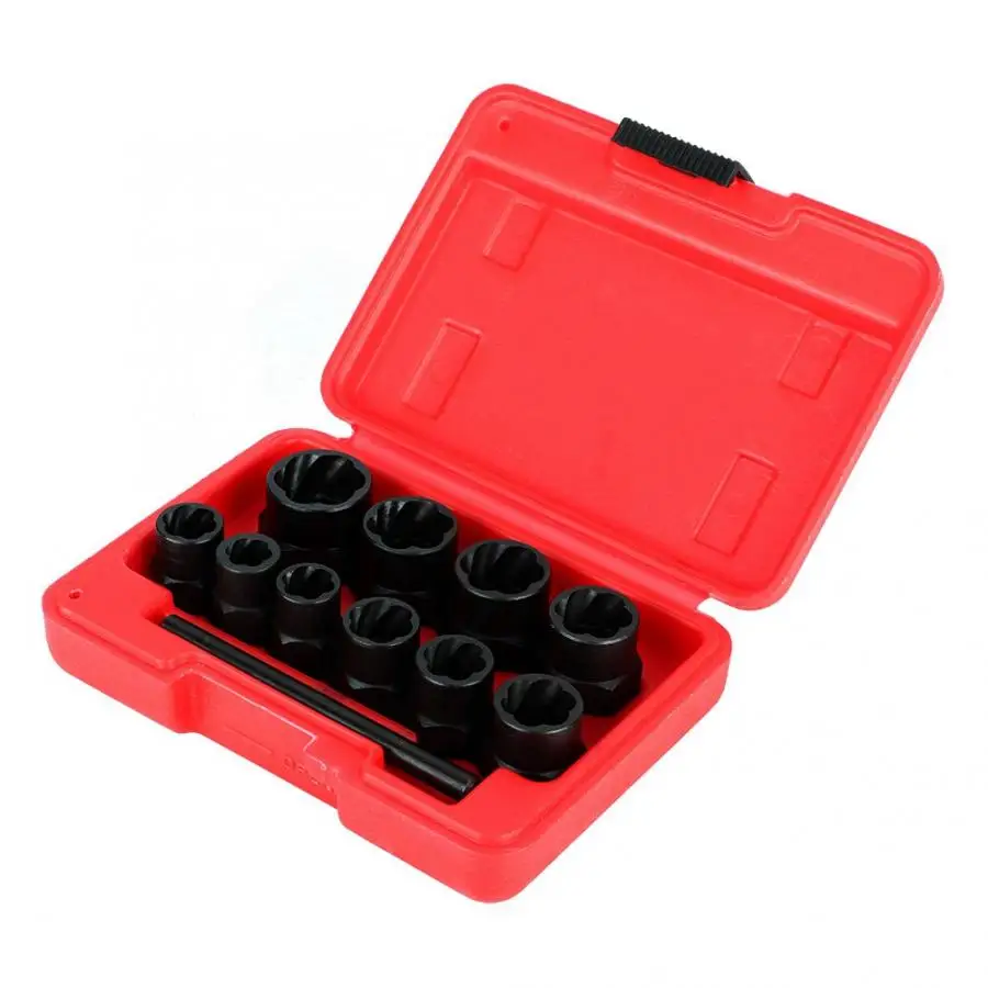 11pcs Damaged Bolt Nut Screw Extractor Removal Tools Kit for Head Nuts Removal Tools Kit Car Removal Tools
11pcs Damaged Bolt Nut Screw Extractor Removal Tools Kit for Head Nuts Removal Tools Kit Car Removal Tools