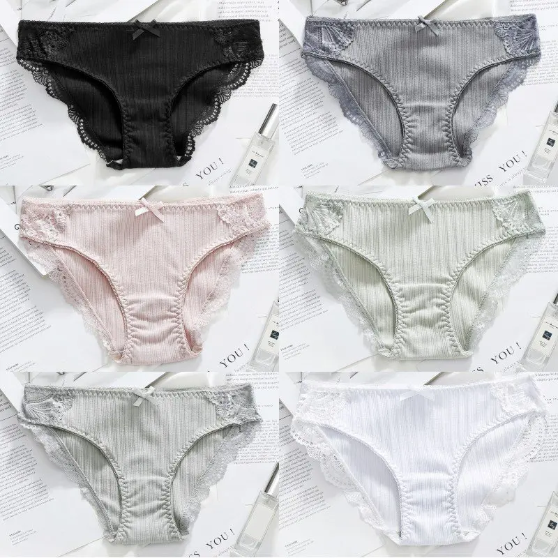 Low Waist Triangle Underwear Female Thread Lace Stitching Design Personality Foreign Cotton Material Comfortable And Breathable
Low Waist Triangle Underwear Female Thread Lace Stitching Design Personality Foreign Cotton Material Comfortable And Breathable