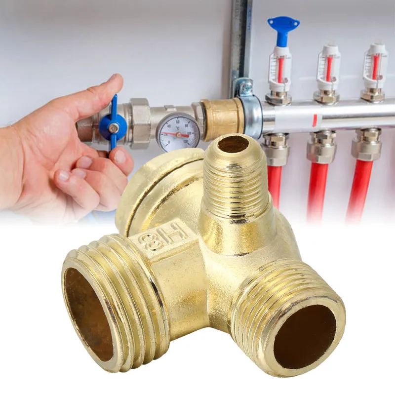 1PC New 3 Port Check Valve Brass Male Thread Check Valve Connector Tool for Air Compressor Hvac Tools Plumbing Parts
1PC New 3 Port Check Valve Brass Male Thread Check Valve Connector Tool for Air Compressor Hvac Tools Plumbing Parts