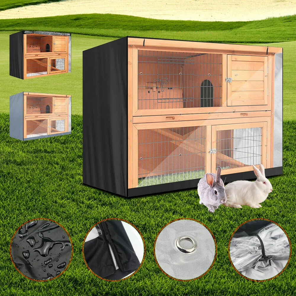 Rabbit Hutch Cover Breathable Waterproof Sun Proof Windproof Poncho