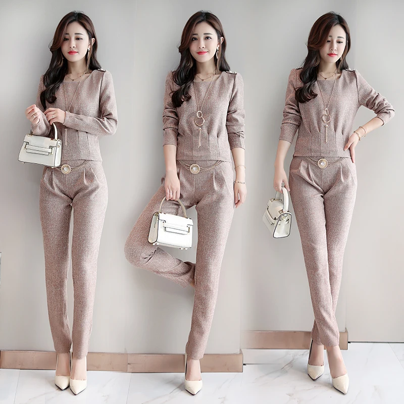 2 piece outfits for women's set women Slim pants suit top and Harem pants two-piece tide 2 piece set women two piece set women
2 piece outfits for women's set women Slim pants suit top and Harem pants two-piece tide 2 piece set women two piece set women