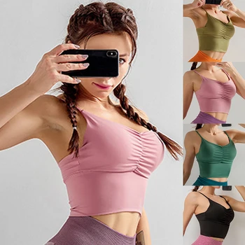Quick Dry Padded Sports Bra Women Wirefree Unadjustable Fitness Top Sport Brassiere Push Up Seamless Running Bra 2020 New
Quick Dry Padded Sports Bra Women Wirefree Unadjustable Fitness Top Sport Brassiere Push Up Seamless Running Bra 2020 New