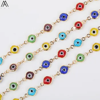 5meter 7mm Flat Round Enamel Beads Rosary Chains,Coloful Evil Eyes Beads Body Chains Making Jewelry Findings DIY HX-LT-242AMAB
5meter 7mm Flat Round Enamel Beads Rosary Chains,Coloful Evil Eyes Beads Body Chains Making Jewelry Findings DIY HX-LT-242AMAB