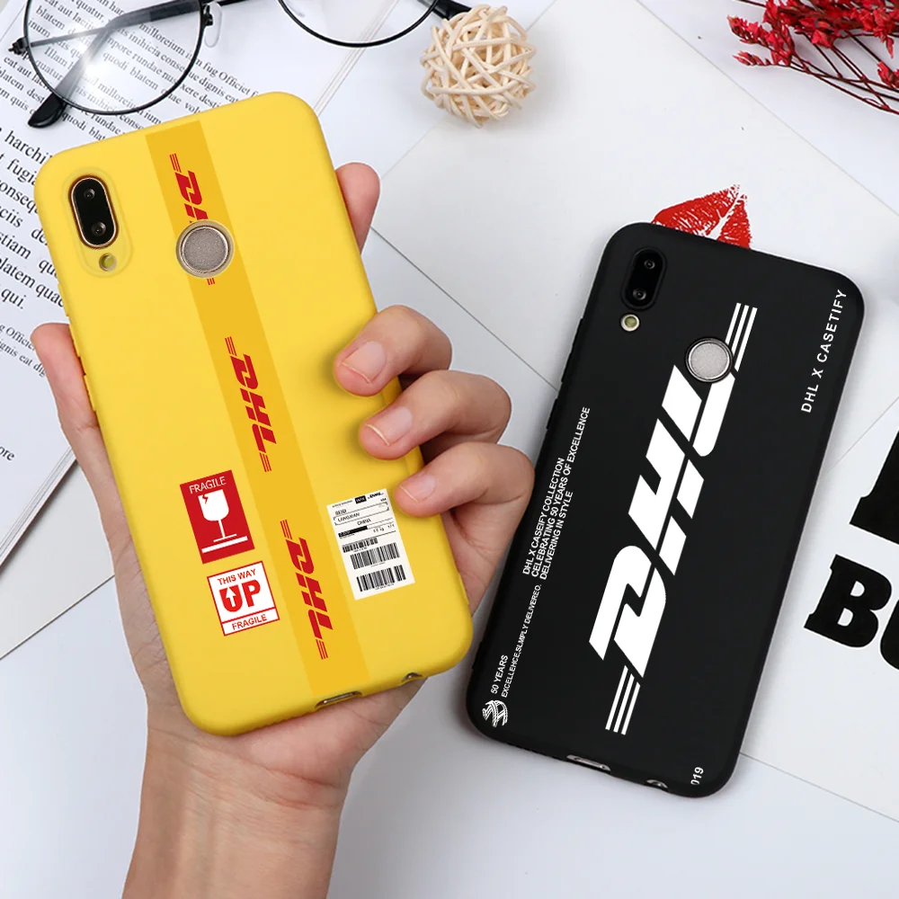DHL ТПУ Горячая Экспресс 50th юбилей чехол для Huawei Y6 Y9 Y7 Pro Prime 2017 2018 2019 Honor 7A 6A 8A 8X 9 10 20