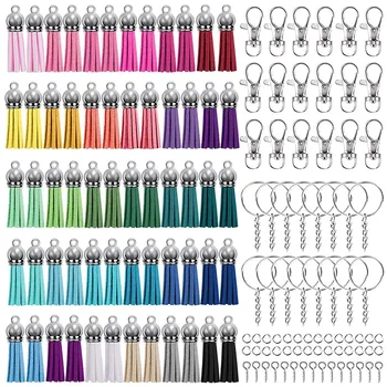 360Pcs Key Ring Tassel Bulk with Keychain Hooks Key Chain Rings Jump Ring and Screw Eye Pins for Keychain Crafts Making
360Pcs Key Ring Tassel Bulk with Keychain Hooks Key Chain Rings Jump Ring and Screw Eye Pins for Keychain Crafts Making