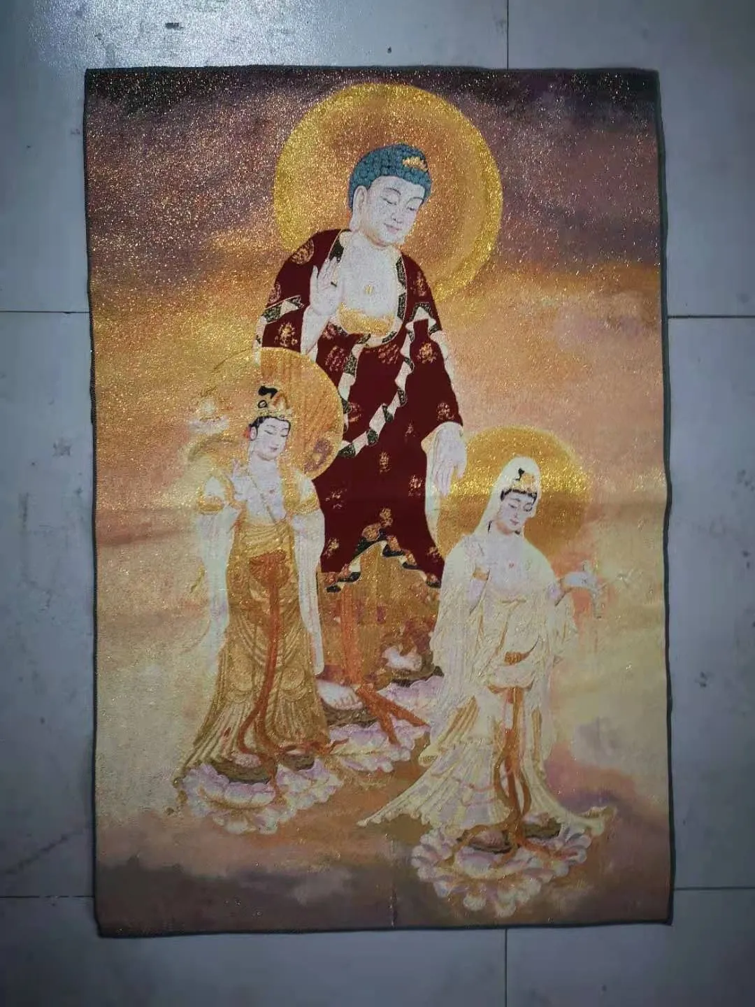 Западный портрет Sansheng Гуаньинь тренд Будды вышивка танка картина Будда зал украшение для дома
Западный портрет Sansheng Гуаньинь тренд Будды вышивка танка картина Будда зал украшение для дома