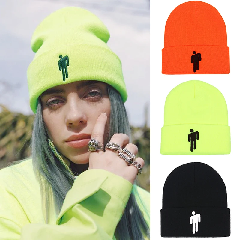 Billie Eilish Hat Knitted Beanie Hat Winter Women Billie Eilish Beanie Men Hip-hop Beanies Hats For Women Embroidery Bonnet
Billie Eilish Hat Knitted Beanie Hat Winter Women Billie Eilish Beanie Men Hip-hop Beanies Hats For Women Embroidery Bonnet