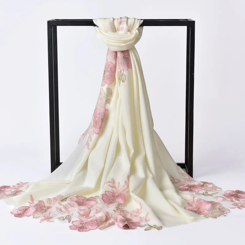 Women Embroidery 100% Wool Scarves for Wedding 2019 Brand Shawls and Wraps Ladies Bride Bridesmaid Pashmina Winter Wool Scarfs
Women Embroidery 100% Wool Scarves for Wedding 2019 Brand Shawls and Wraps Ladies Bride Bridesmaid Pashmina Winter Wool Scarfs