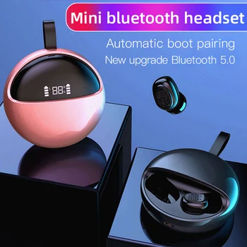 LED display TWS In Ear Earphone round style Bluetooth V5.0 Touch Control Earbuds with ring portable Headset for android ios
LED display TWS In Ear Earphone round style Bluetooth V5.0 Touch Control Earbuds with ring portable Headset for android ios