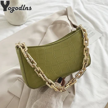 Stone Pattern PU Leather Armpit Bag For Women 2020 Solid Color Chain Baguette Shoulder Handbags Female Fashion Small Purse Bags
Stone Pattern PU Leather Armpit Bag For Women 2020 Solid Color Chain Baguette Shoulder Handbags Female Fashion Small Purse Bags