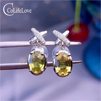 CoLife Jewelry 18K White Gold Sapphire Stud Earrings for Daily Wear 100% Real Natural Yellow Sapphire Earrings Gift for Woman 
CoLife Jewelry 18K White Gold Sapphire Stud Earrings for Daily Wear 100% Real Natural Yellow Sapphire Earrings Gift for Woman
