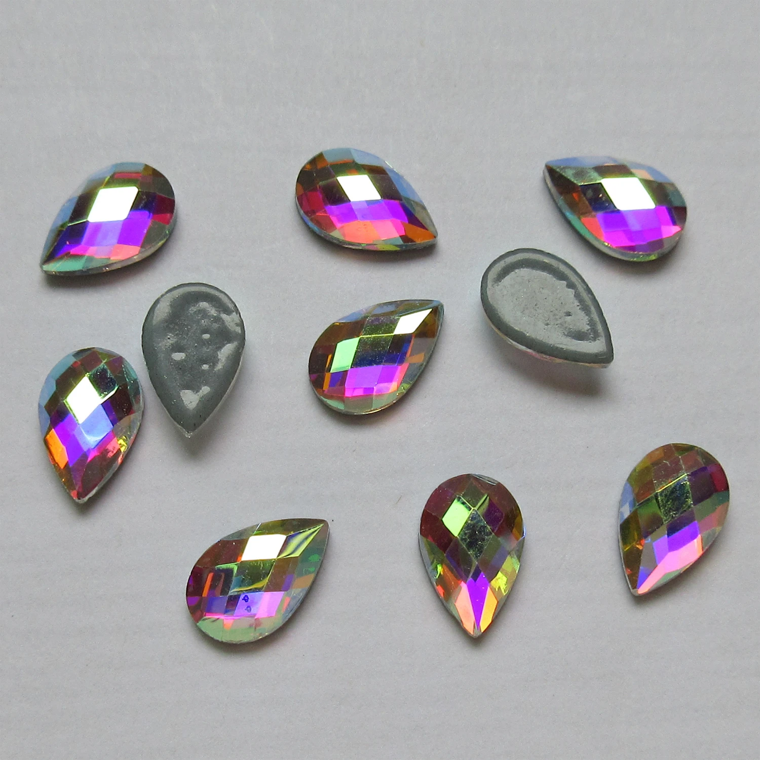 5.2x8mm Pear Grid Crystal AB Iron On Crystal Stones / Flat Back Hotfix Rhinestones Pear Chessboard Strass For Fabric garment
5.2x8mm Pear Grid Crystal AB Iron On Crystal Stones / Flat Back Hotfix Rhinestones Pear Chessboard Strass For Fabric garment