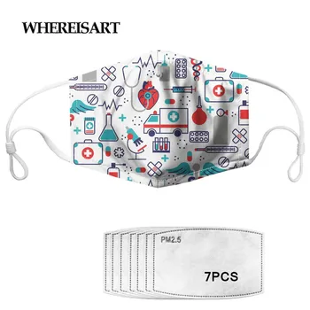 WHEREISART Anti Dust Mask 7 Filter Windproof Mouth Masks Kwaii Pattern Washable Reusable Women/Men Face Mask
WHEREISART Anti Dust Mask 7 Filter Windproof Mouth Masks Kwaii Pattern Washable Reusable Women/Men Face Mask