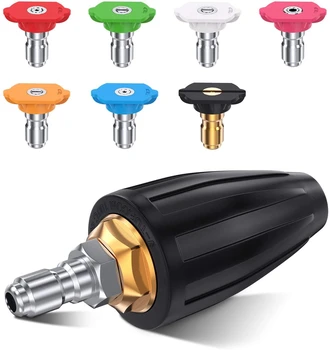 4000PSI 360 Rotating Turbo Nozzle with 1/4" Quick Release Plug Connector for High Pressure Washers Car Washing Machine
4000PSI 360 Rotating Turbo Nozzle with 1/4" Quick Release Plug Connector for High Pressure Washers Car Washing Machine