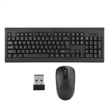 2.4G Wireless Keyboard Mouse Combos Mini Multimedia Full-size Keyboard Mouse Combo Set For Notebook Laptop Desktop PC New
2.4G Wireless Keyboard Mouse Combos Mini Multimedia Full-size Keyboard Mouse Combo Set For Notebook Laptop Desktop PC New