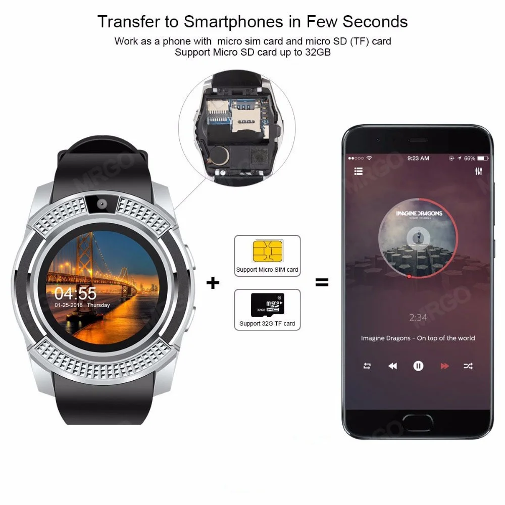 Bluetooth Sport Smart Watch Android