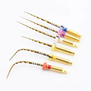 Dental nickel-titanium Golden endo files heat activated tachnology various sizes rotary files
Dental nickel-titanium Golden endo files heat activated tachnology various sizes rotary files