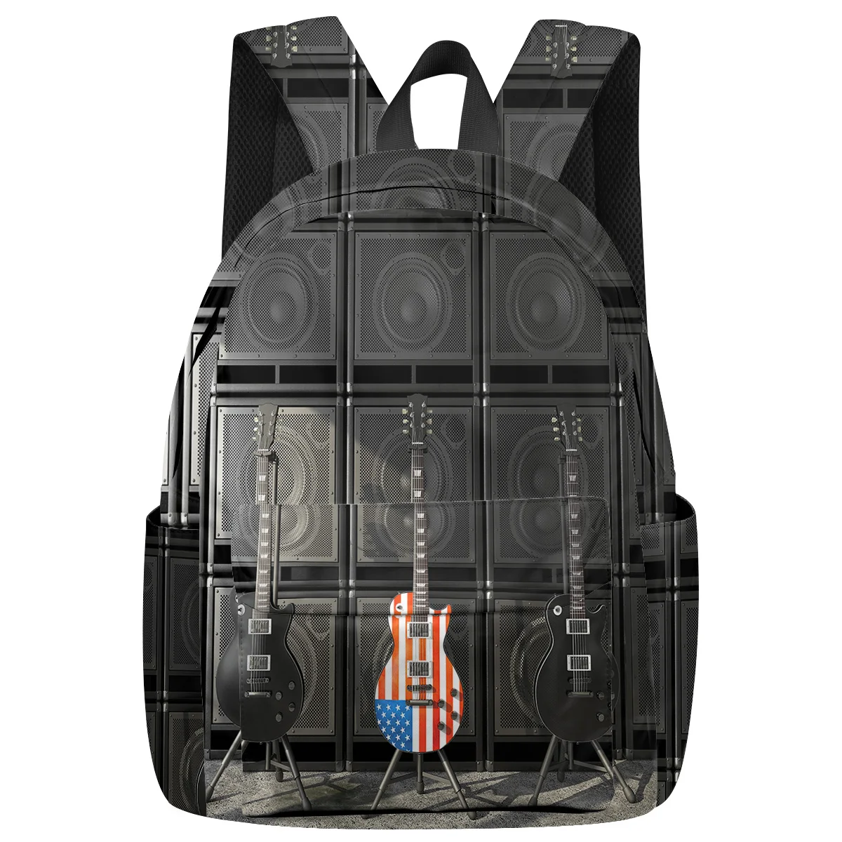 WHEREISART Musical Instrument Guitar American Flag Backpacks Night Light Reflective Soft And Comfortable Laptop Shoulderbag
WHEREISART Musical Instrument Guitar American Flag Backpacks Night Light Reflective Soft And Comfortable Laptop Shoulderbag