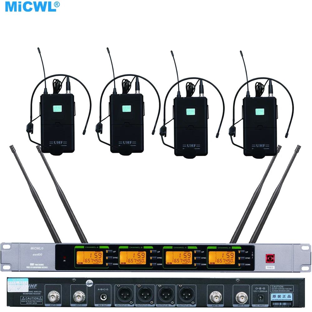 Digital G4 EW400 Wireless Microphone System Stage KTV DJ Karaoke 4 Headset Microphones
Digital G4 EW400 Wireless Microphone System Stage KTV DJ Karaoke 4 Headset Microphones
