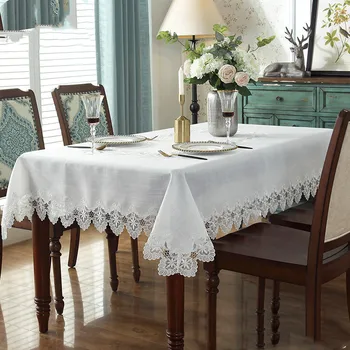 New Elegant Lace Tablecloth White Beige Luxury European Wedding Table Cloth Runner Rectangle TV Cabinet Dust Cover Home Textile 
New Elegant Lace Tablecloth White Beige Luxury European Wedding Table Cloth Runner Rectangle TV Cabinet Dust Cover Home Textile