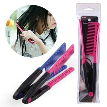 V Type Hair Straightener Comb Anti-static DIY Brush Salon Haircut Styling Tool HJL2019
V Type Hair Straightener Comb Anti-static DIY Brush Salon Haircut Styling Tool HJL2019