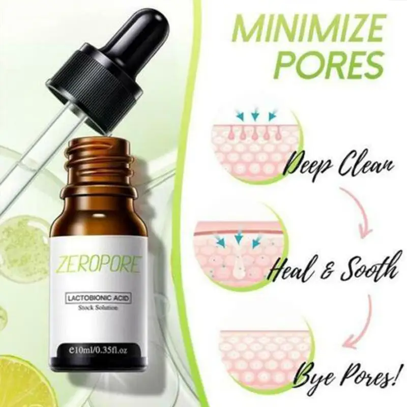 Lactobionic Acid Serum Zero Pore Lactobionic Acid Essence Instant Perfection Serum Minimize Pores Anti Aging Reduce Wrinkle Skin
Lactobionic Acid Serum Zero Pore Lactobionic Acid Essence Instant Perfection Serum Minimize Pores Anti Aging Reduce Wrinkle Skin