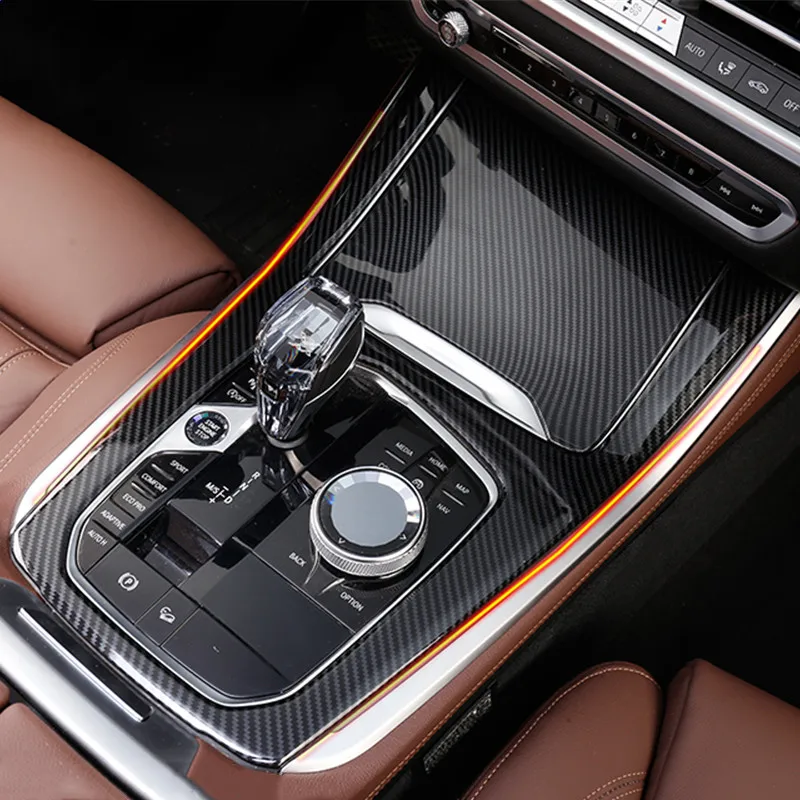 Автомобильный Стайлинг из углеродного волокна для BMW X5 G05 2019 консоль переключение