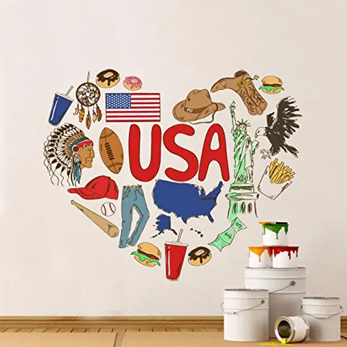 USA Illustration Wall Vinyl Sticker Custom Made Home Decoration Wall Sticker ...
USA Illustration Wall Vinyl Sticker Custom Made Home Decoration Wall Sticker ...