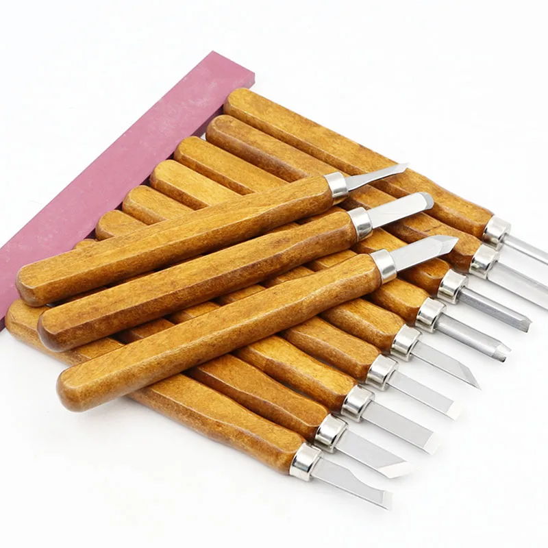 12-piece Professional Hand-knife Chisel and Millstone Wood Carving Tool Set, Woodworking Special Carving Tool Combination Set
12-piece Professional Hand-knife Chisel and Millstone Wood Carving Tool Set, Woodworking Special Carving Tool Combination Set