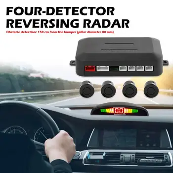 Functional LED Detector Display Car Parking Auxiliary Alarm Sensor 4 Sensors Auto Reverse Backup Radiolocator Monitoring System
Functional LED Detector Display Car Parking Auxiliary Alarm Sensor 4 Sensors Auto Reverse Backup Radiolocator Monitoring System