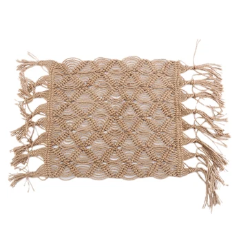 Northern Europe Macrame Cup Pad Bohemia Tablecloth Table Mat Pure Handmade Hemp Braid Carpet
Northern Europe Macrame Cup Pad Bohemia Tablecloth Table Mat Pure Handmade Hemp Braid Carpet