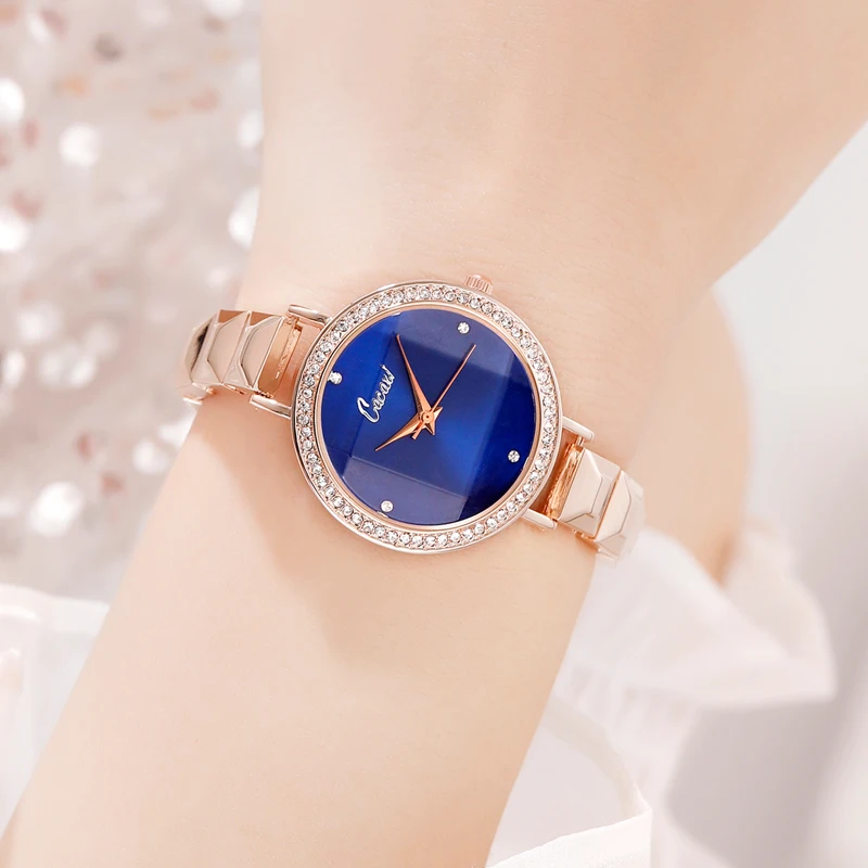 Женские кварцевые часы с кристаллами Бесплатная доставка и оптовая продажа |