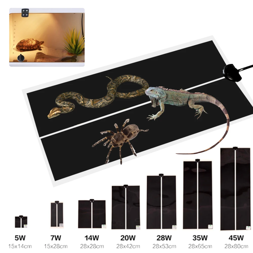 Heating Warm Pad Adjustable Temperature Controller Incubator Mat Tools Terrarium Reptiles Heat Mat 5-45W Climbing Pet
Heating Warm Pad Adjustable Temperature Controller Incubator Mat Tools Terrarium Reptiles Heat Mat 5-45W Climbing Pet