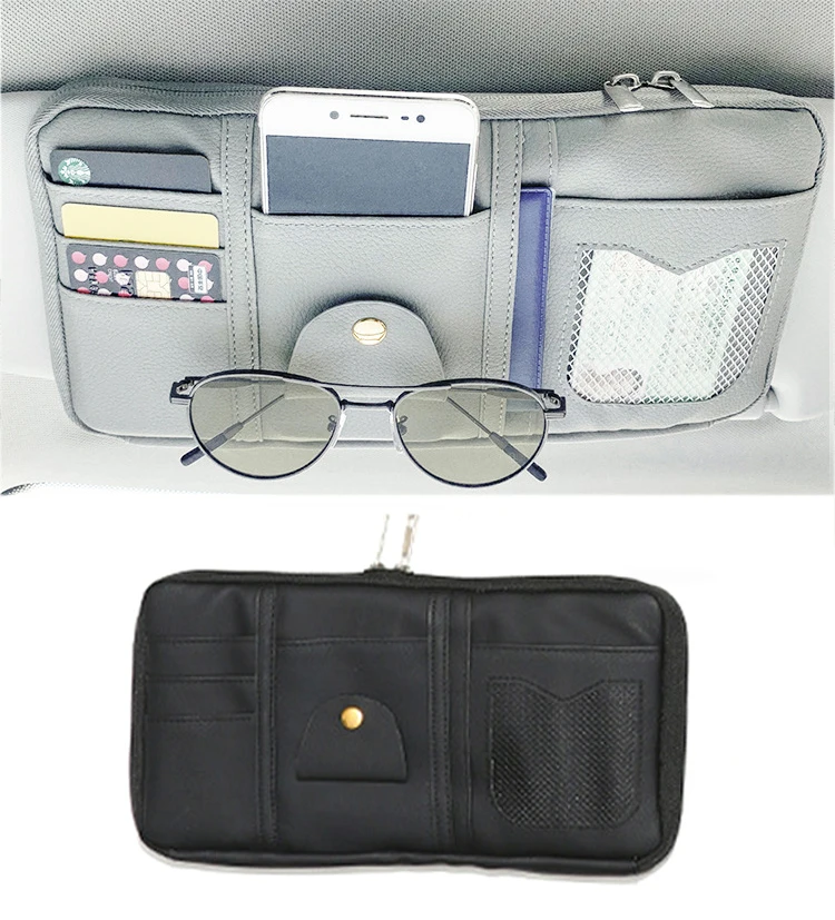 

Car Sun Visor Organizer Storage Sunglasses Clip Stowing Tidying Car Bag Bill Pen Card Holder CD DVD Organizer Car Assessoires