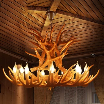 Nordic Retro Antlers Chandelier Lighting American Vintage LOFT Kitchen Hanging Lamp Resin Resturant Bedroom Lustre Chandeliers
Nordic Retro Antlers Chandelier Lighting American Vintage LOFT Kitchen Hanging Lamp Resin Resturant Bedroom Lustre Chandeliers
