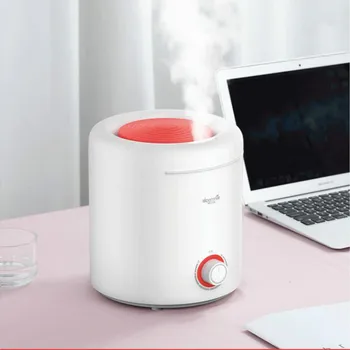 

Deerma Little Red Riding Hood Humidifier Conveniently Add Water Humidifier 2.5L Capacity Silent Mini DEM-F300 Air Humidifier